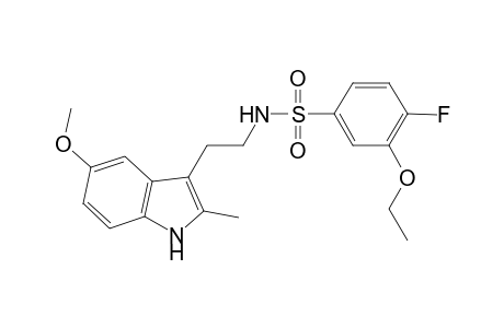 3-Ethoxy-4-fluoro-N-[2-(5-methoxy-2-methyl-1H-indol-3-yl)ethyl]benzenesulfonamide