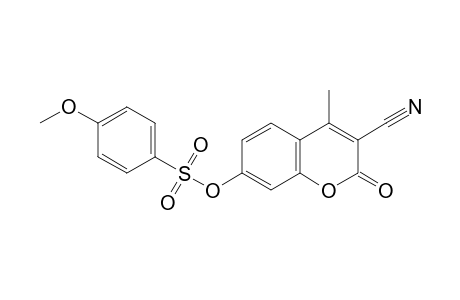 3-Cyano-4-methyl-2-oxo-2H-chromen-7-yl 4-methoxybenzenesulfonate