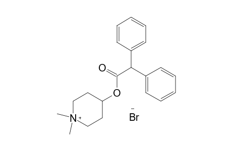 1,1-dimethyl-4-hydroxypiperidinium bromide, diphenylacetate