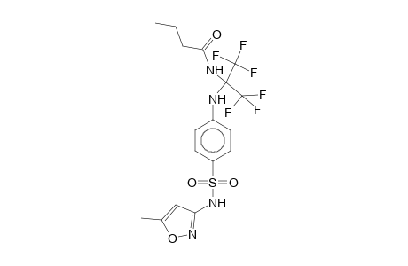 4-[1-Butyramido-2,2,2-trifluoro-1-(trifluoromethyl)ethylamino]-N-(5-methyl-3-isoxazolyl)benzenesulfonamide