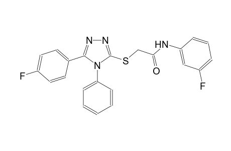 N-(3-fluorophenyl)-2-{[5-(4-fluorophenyl)-4-phenyl-4H-1,2,4-triazol-3-yl]sulfanyl}acetamide