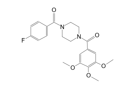 piperazine, 1-(4-fluorobenzoyl)-4-(3,4,5-trimethoxybenzoyl)-