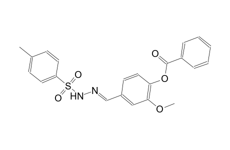 2-methoxy-4-((E)-{[(4-methylphenyl)sulfonyl]hydrazono}methyl)phenyl benzoate