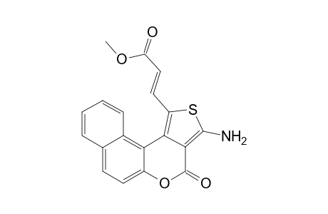 (E/Z)-Methyl 3-[1-(3-amino-4-oxo-4H-benzo[f]thieno[3,4-c]-2H-chromenyl)]propoate
