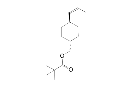 trans-4-[(Z)-Prop-1-en-1-yl]cyclohexylmethyl pivaloate