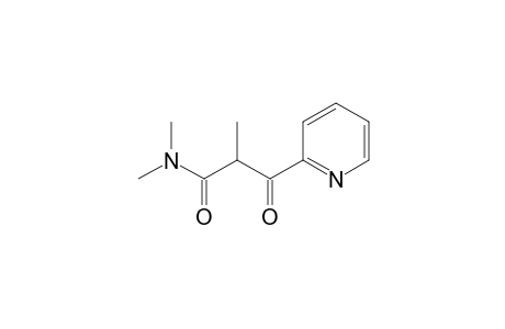 3-keto-N,N,2-trimethyl-3-(2-pyridyl)propionamide