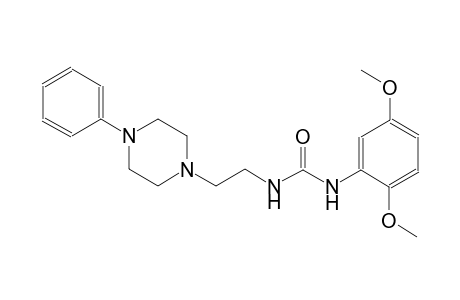 urea, N-(2,5-dimethoxyphenyl)-N'-[2-(4-phenyl-1-piperazinyl)ethyl]-