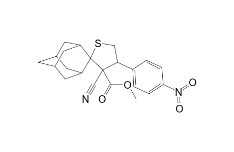 Methyl 3'-cyano-4'-(4"-nitrophenyl)-spiro[adamantane-2,2'-thiolane]-3'-carboxylate