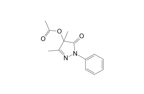 3H-pyrazol-3-one, 4-(acetyloxy)-2,4-dihydro-4,5-dimethyl-2-phenyl-