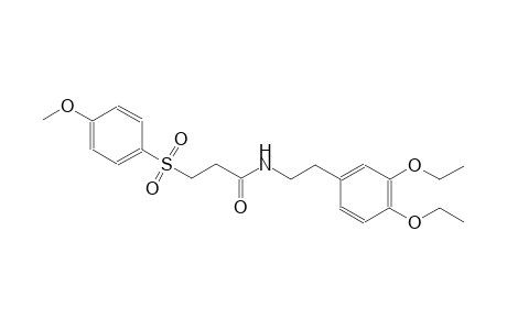 N-[2-(3,4-diethoxyphenyl)ethyl]-3-[(4-methoxyphenyl)sulfonyl]propanamide