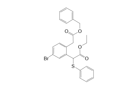 Ethyl 2-[(o-Benzyloxycarbonylmethyl-m-bromo)phenyl]-2-(phenylthio)acetate