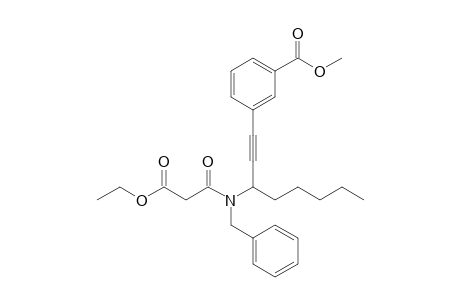 3-{3-[Benzyl(2-ethoxycarbonylacetyl)amino]oct-1-ynyl}benzoic acid methyl ester