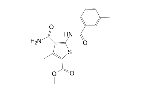 methyl 4-(aminocarbonyl)-3-methyl-5-[(3-methylbenzoyl)amino]-2-thiophenecarboxylate