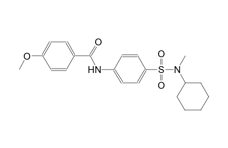N-[4-[cyclohexyl(methyl)sulfamoyl]phenyl]-4-methoxy-benzamide