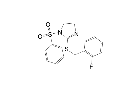1H-Imidazole, 1-benzenesulfonyl-2-(2-fluorobenzylsulfanyl)-4,5-dihydro-