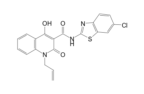 1-Allyl-4-hydroxy-2-oxo-1,2-dihydro-quinoline-3-carboxylic acid (6-chloro-benzothiazol-2-yl)-amide