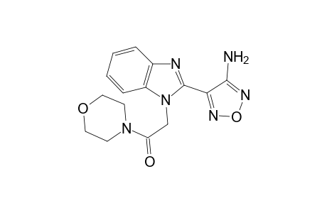 4-(1-[2-(4-Morpholinyl)-2-oxoethyl]-1H-benzimidazol-2-yl)-1,2,5-oxadiazol-3-amine