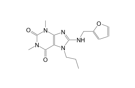 8-[(2-furylmethyl)amino]-1,3-dimethyl-7-propyl-3,7-dihydro-1H-purine-2,6-dione