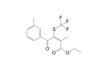 (E)-ethyl 2-methyl-4-oxo-4-m-tolyl-3-(trifluoromethylthio)but-2-enoate