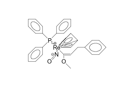 /.eta.-5/-Cyclopentadienyl-nitroso-triphenylphosphino-(1-methoxy-3-phenyl-cis-propenyl) rhenium