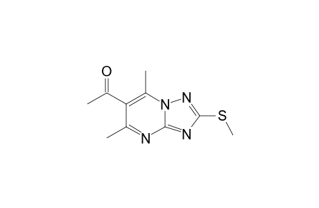 6-ACETYL-5,7-DIMETHYL-2-METHYLTHIO-1,2,4-TRIAZOLO-[1.5-A]-PYRIMIDINE