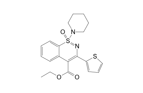 Ethyl 1-(piperidin-1-yl)-3-(thiophen-2-yl)benzo[e][1,2]thiazine-4-carboxylate 1-oxide