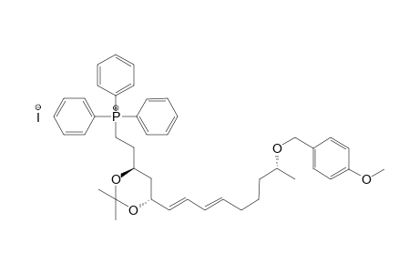 1-Iodotriphenylphosphanyl-13-p-methoxybenzyloxy-3,5-di-O-isopropylidenetetradeca-6,8-diene