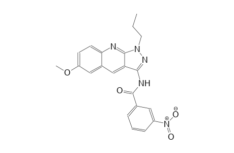 N-(6-methoxy-1-propyl-1H-pyrazolo[3,4-b]quinolin-3-yl)-3-nitrobenzamide