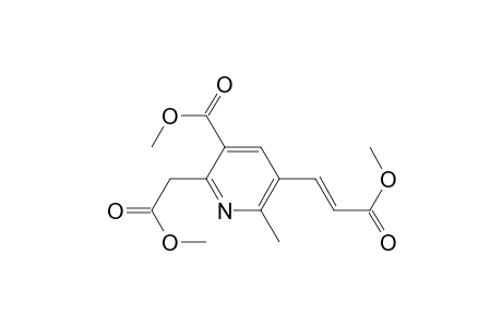 2-Pyridineacetic acid, 3-(methoxycarbonyl)-5-(3-methoxy-3-oxo-1-propenyl)-6-methyl-, methyl ester, (E)-