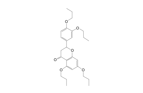 2-(3,4-di(N-Propyl)oxyphenyl)-2,3-dihydro-5,7-di(N-propyl)oxy-4H-1-benzopyran-4-one