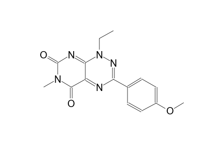 1-ethyl-3-(4-methoxyphenyl)-6-methylpyrimido[5,4-e][1,2,4]triazine-5,7(1H,6H)-dione