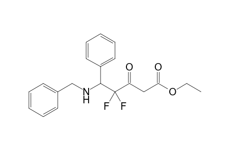 Ethyl 4,4-Difluoro-3-oxo-5-phenyl-5-benzylaminopentanoate