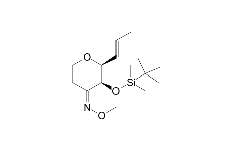(2S,3R,E)-3-{[(t-Butyl)dimethylsilyl]oxy}-2-(prop-2'-enyl)-tetrahydro-4H-pyran-4-one - (O-methyloxime)