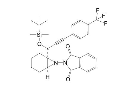 2-((1R,6S)-1-((S)-1-((tert-butyldimethylsilyl)oxy)-3-(4-(trifluoromethyl)phenyl)prop-2-yn-1-yl)-7-azabicyclo[4.1.0]heptan-7-yl)isoindoline-1,3-dione