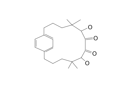 5-(R*),8-(S*)-DIHYDROXY-4,4,9,9-TETRAMETHYL-[12]-PARACYCLOPHANE-6,7-DIONE