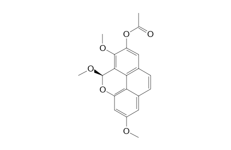 AGROSTOPHYLLOXIDIN;7-ACETOXY-2,5,6-TRIMETHOXY-5H-PHENANTHRO-[4,5-BCD]-PYRAN