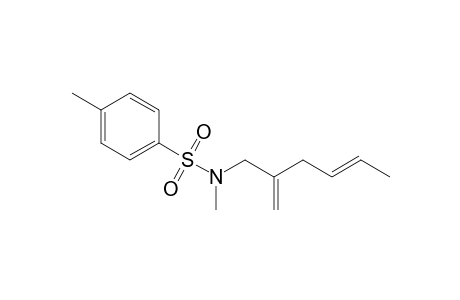 N,4-dimethyl-N-[(E)-2-methylenehex-4-enyl]benzenesulfonamide