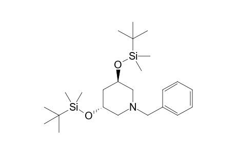 tert-Butyl-[(3R,5R)-5-[tert-butyl(dimethyl)silyl]oxy-1-(phenylmethyl)piperidin-3-yl]oxy-dimethyl-silane