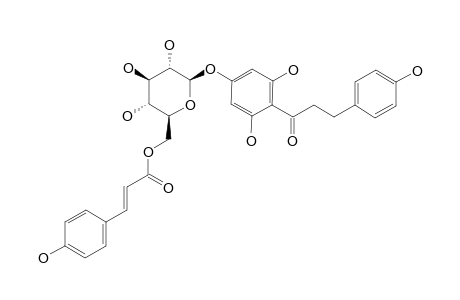 6''-O-COUMAROYL-4'-O-GLUCOPYRANOSYL-PHLORETIN