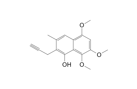 5,7,8-trimethoxy-3-methyl-2-prop-2-ynyl-1-naphthalenol