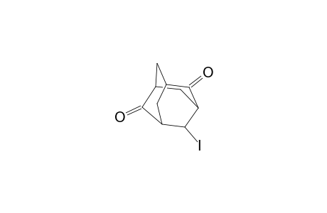 2,6-Adamantanedione, 4-iodo-, (1R)-