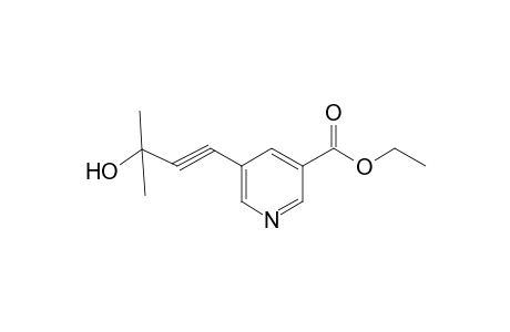 Pyridine-3-carboxylic acid, 5-(3-hydroxy-3-methyl-1-butynyl)-, ethyl ester