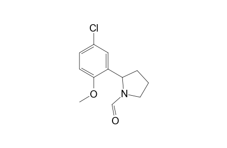 1-Pyrrolidinecarboxaldehyde, 2-(5-chloro-2-methoxyphenyl)-