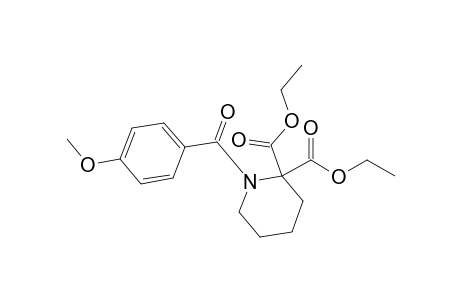 1-(4-Methoxybenzoyl)piperidine-2,2-dicarboxylic acid diethyl ester