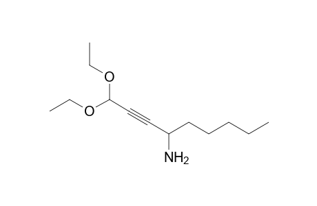 4,4-Diethoxy-1-pentylbut-2-ynylamine