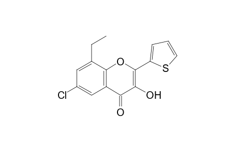 6-chloro-8-ethyl-3-hydroxy-2-(2-thienyl)chromone