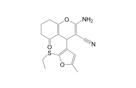 2-amino-4-[2-(ethylsulfanyl)-5-methyl-3-furyl]-5-oxo-5,6,7,8-tetrahydro-4H-chromene-3-carbonitrile