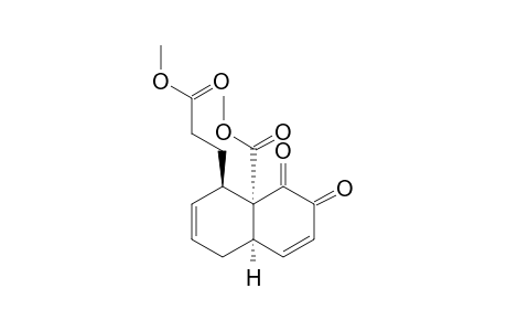 (4a,8a-cis) 8a-methoxycarbonyl-8-methoxycarbonylethyl-1,2,4a,5,8,8a-hexahydronaphthalene-1,2-dione