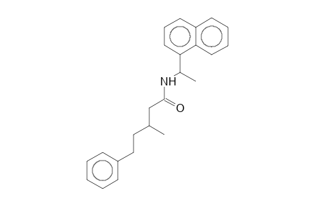 3-Methyl-5-phenyl-pentanoic acid, (1-naphthalen-1-yl-ethyl)-amide