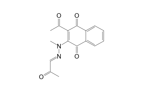 2-Acetyl-3-[N'-(2-oxopropylidene)-N-methylhydrazino)[1,4]naphthoquinone